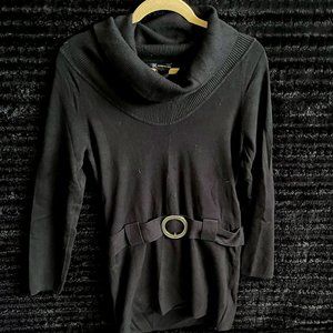 INC International Concepts Black Sweater Dress
